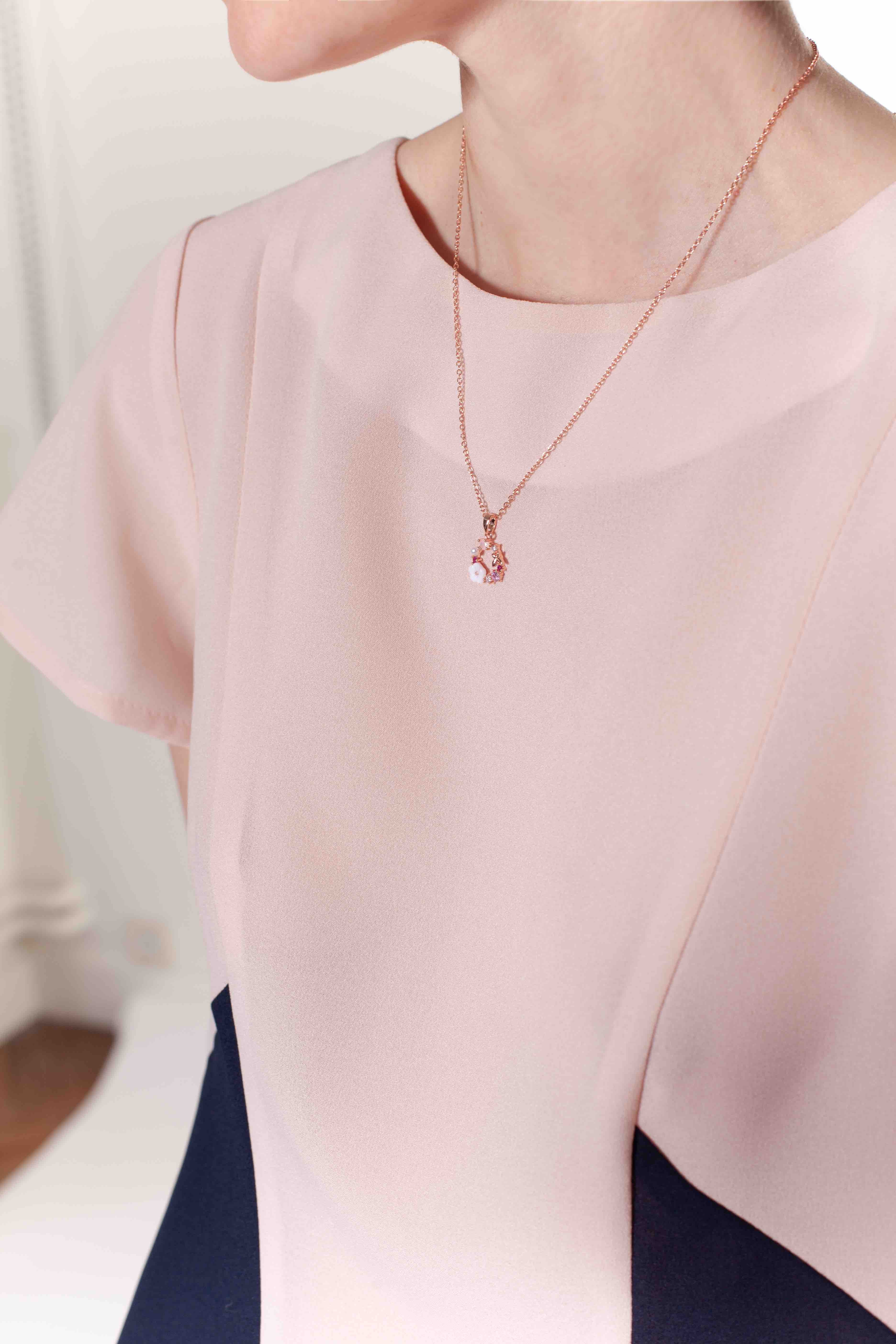 Halskette Blumen, vergoldet | COLLIER FLOWER DREAM
