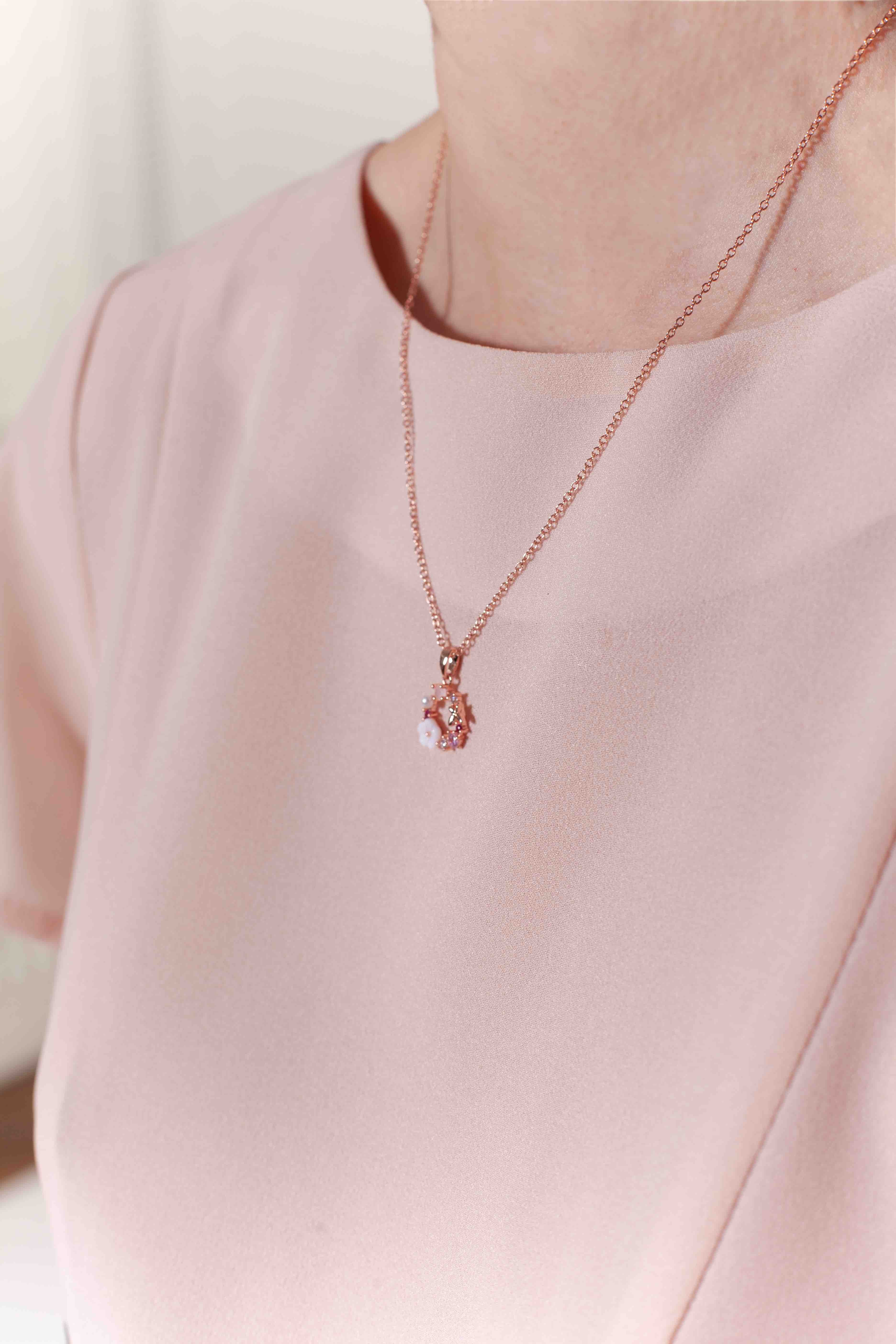 Halskette Blumen, vergoldet | COLLIER FLOWER DREAM